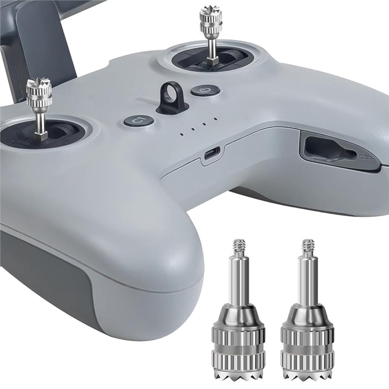 Drone Control Stick - จอยสติ๊กควบคุมโลหะ Y47A สำหรับรีโมทคอนโทรล DJI FPV, จอยสติ๊กนิ้วหัวแม่มือสำหรับโดรนแบบเปลี่ยนได้,
