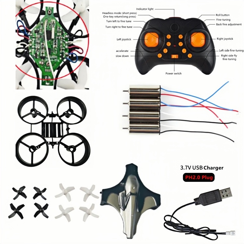 Drone Battery Adapter - ชุดโดรน DIY ครบชุด 2.4G 6Axis Gyro