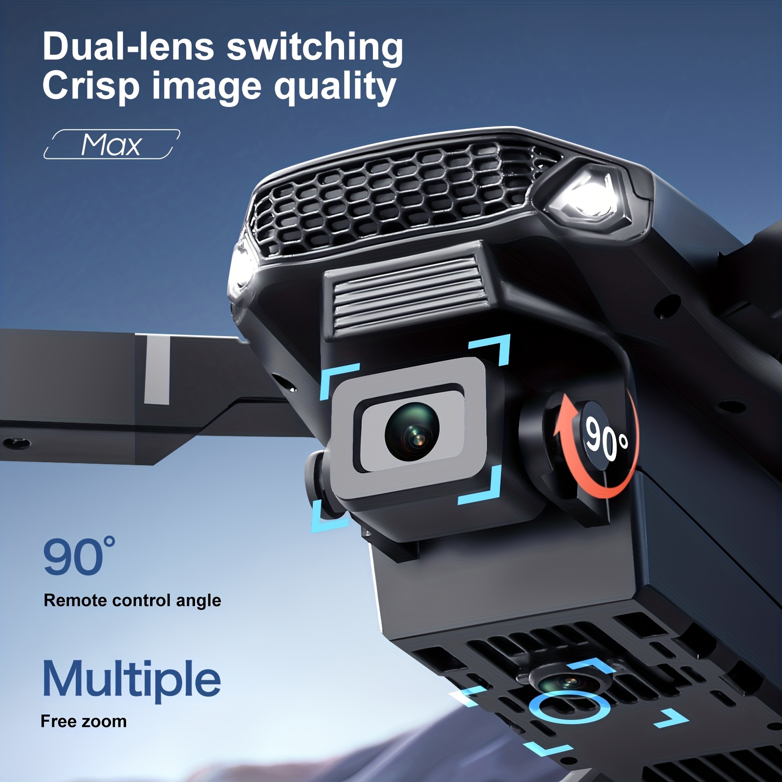 โดรนพับได้รุ่นอัปเกรด E88 PRO  - Drone Controller Screen บทวิจารณ์และราคา